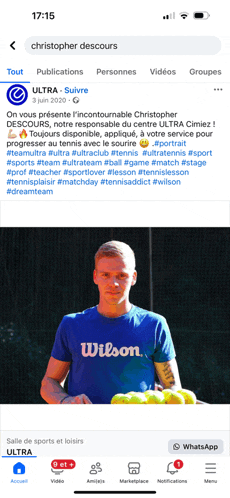 a wilson shirt is on a man 's shirt