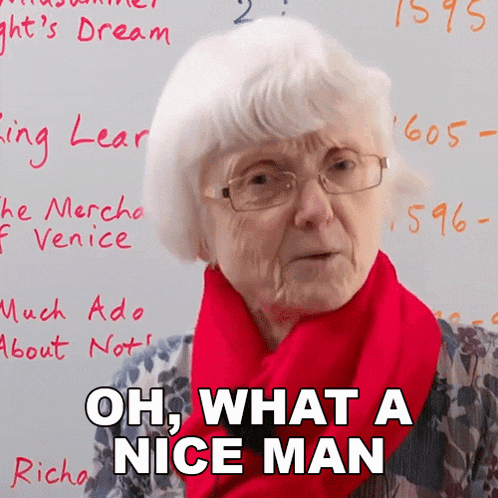 Oh What A Nice Man Gill GIF - Oh What A Nice Man Gill Engvid GIFs