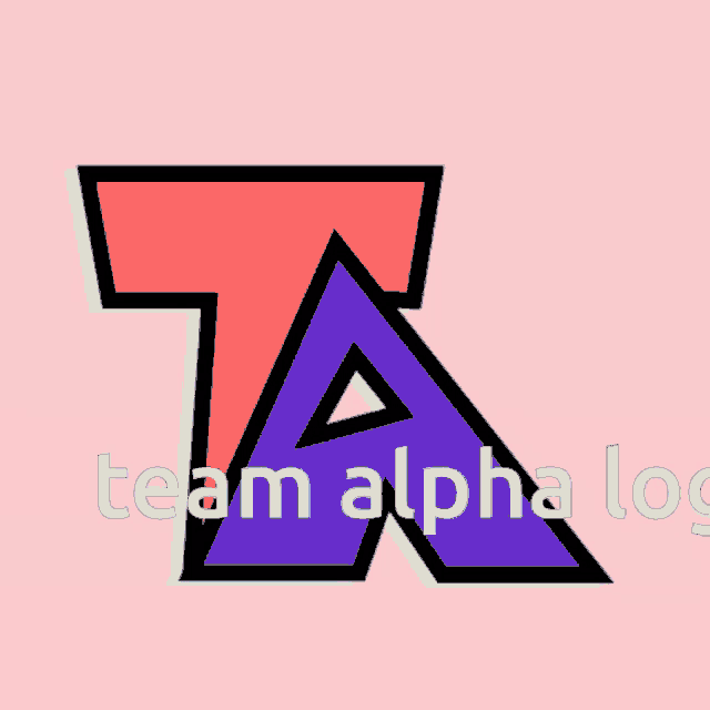a purple triangle with the letter a inside of it