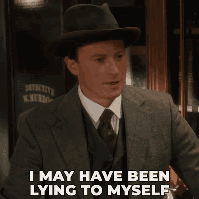 I May Have Been Lying To Myself Jack Walker GIF - I May Have Been Lying To Myself Jack Walker Murdoch Mysteries GIFs