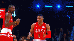 All Star Russell West Brook GIF - All Star Russell West Brook Russell And Kd GIFs