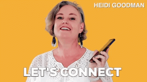 Lets Connect Heidi Goodman GIF - Lets Connect Heidi Goodman Entrepreneur GIFs