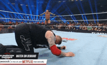 a wrestling match is being shown on netflix and peacock