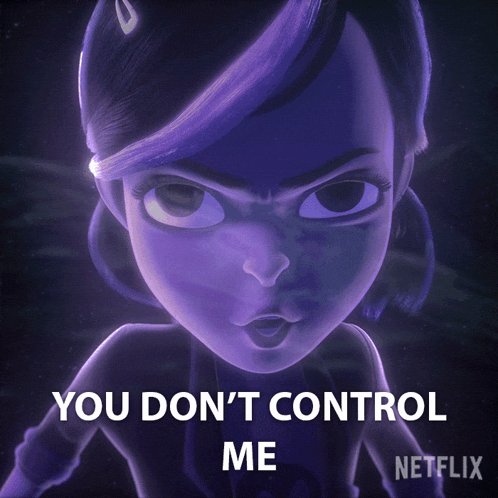 You Dont Control Me Claire Nuñez GIF - You Dont Control Me Claire Nuñez Trollhunters Tales Of Arcadia GIFs