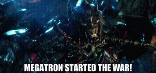 Transformers Optimus Prime GIF - Transformers Optimus Prime Megatron Started The War GIFs