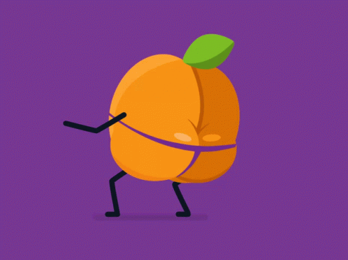 Orange Twerk Perreo GIF