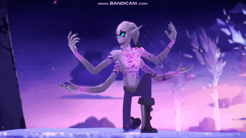 a video of a cartoon character is being displayed on the bandcam website