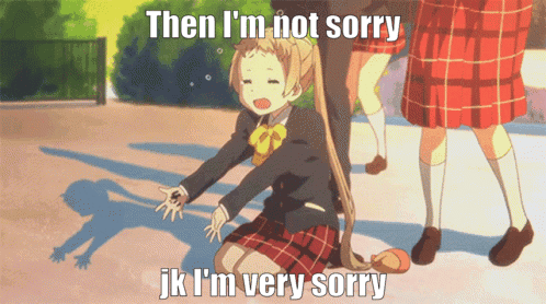 Anime Not Sorry GIF - Anime Not Sorry Jk Im Sorry GIFs