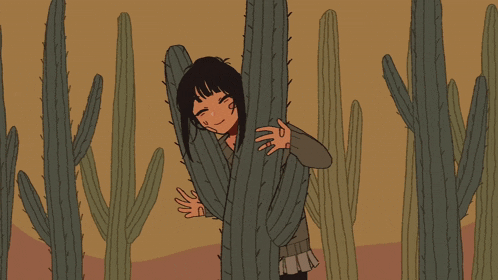 a cartoon girl with a bandage on her face