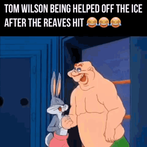 Hockey Tom Wilson GIF - Hockey Tom Wilson Helped Off The Ice GIFs