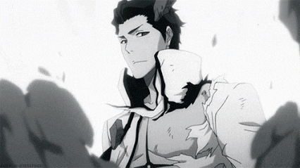 a black and white drawing of a man with a scarf around his neck and a white shirt .