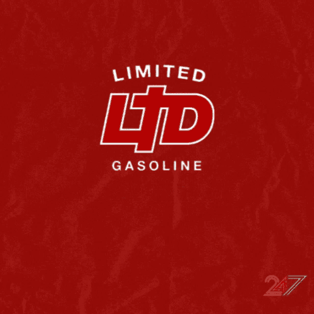 a red background with limited ltd gasoline ltd paleto bay written on it