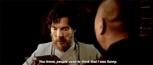 a man says " you know people used to think that i was funny " while talking to another man