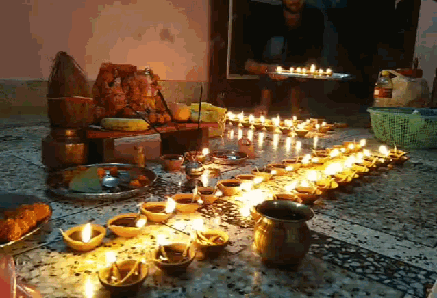 Diwali Candles GIF - Diwali Candles Light Up GIFs