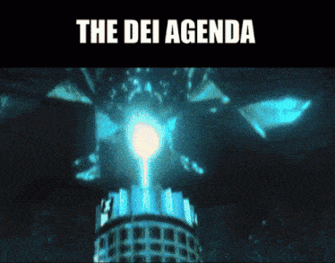 a computer generated image with the words the dei agenda on it