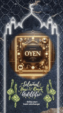 a greeting card that says " oyen " on it