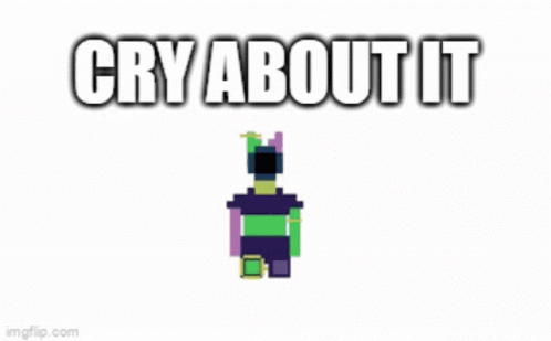 Cry About It Protogen GIF - Cry About It Protogen Voxel GIFs
