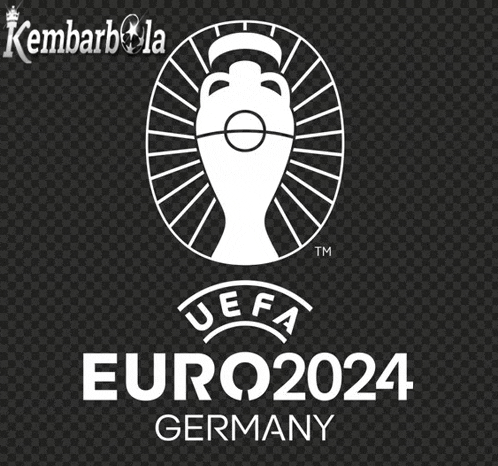 a logo for euro2024 germany is shown on a dark background
