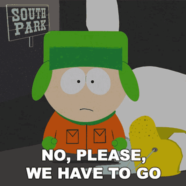No Please We Have To Go Kyle Broflovski GIF - No Please We Have To Go Kyle Broflovski South Park GIFs