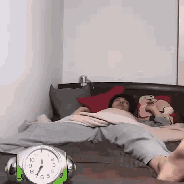 Sleeping Wake Up GIF - Sleeping Wake Up Turn Off Alarm Clock GIFs