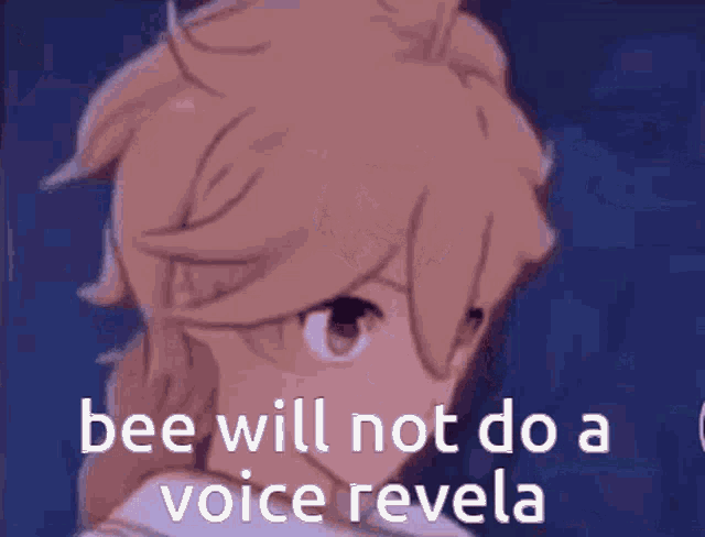 Bee Will Not Do A Voice Reveal Genshin GIF - Bee Will Not Do A Voice Reveal Genshin Genshin Impact GIFs