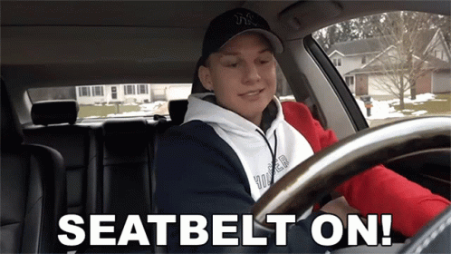 Seatbelt On Conner Bobay GIF - Seatbelt On Conner Bobay Safety First GIFs