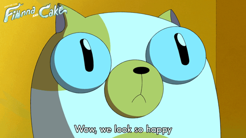 Wow We Look So Happy Cake GIF - Wow We Look So Happy Cake Adventure Time Fionna And Cake GIFs