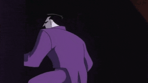 harley quinn and the joker are fighting each other in a cartoon