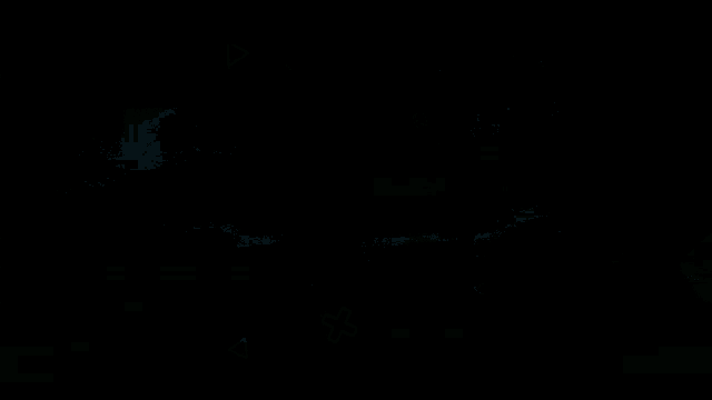 the word four is surrounded by green lines and triangles