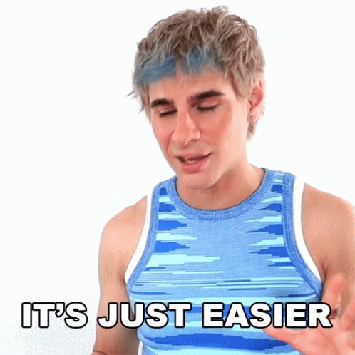 Its Just Easier Brad Mondo GIF - Its Just Easier Brad Mondo Its A Lot Easier GIFs