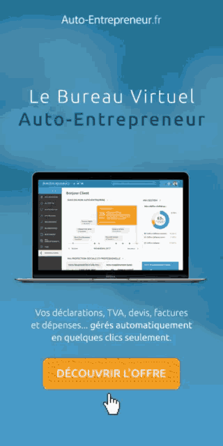 an advertisement for le bureau virtual auto-entrepreneur