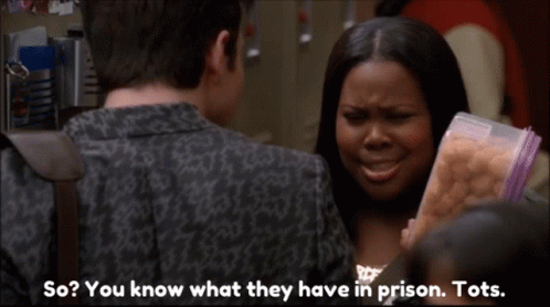 Glee Mercedes Jones GIF - Glee Mercedes Jones So You Know What They Have In Prison Tots GIFs
