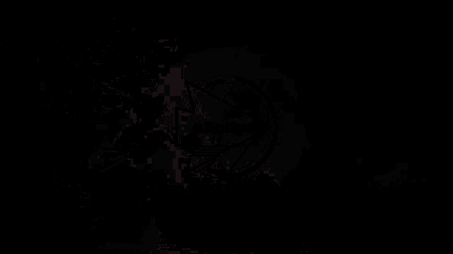 the letter o is surrounded by a circle of red light