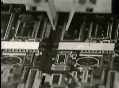 a close up of a motherboard with a few pieces missing