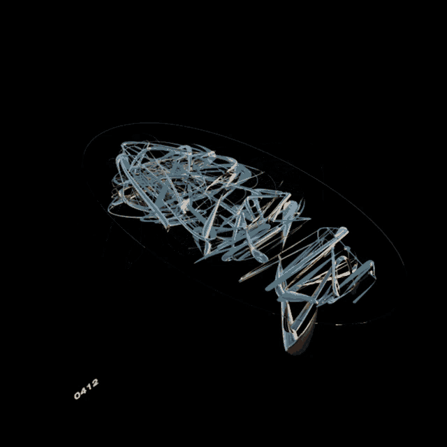 a computer generated image with the number 0412 on it