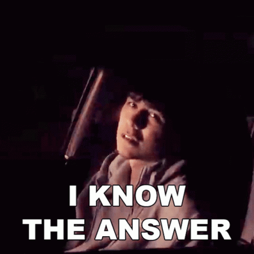 I Know The Answer Presence GIF - I Know The Answer Presence Dear Depression Song GIFs