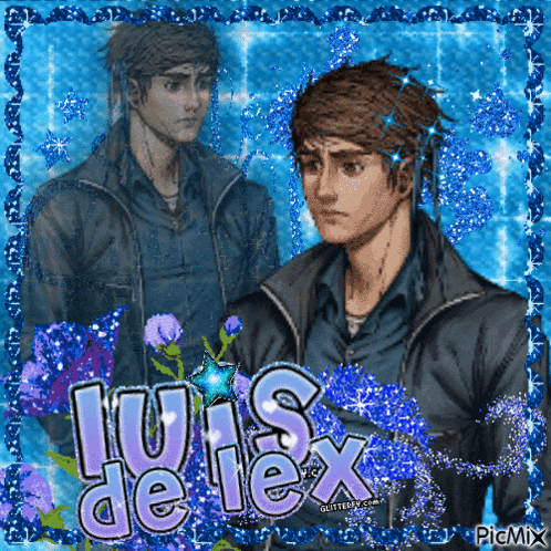 a picture of a man with the name luis de lex on the bottom