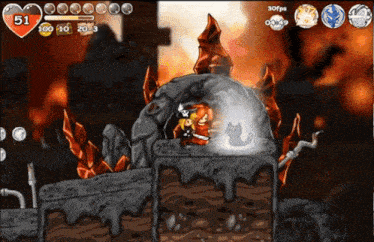 a video game with the number 51 on the screen