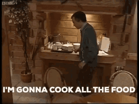 Alan Partridge Cook All The Food GIF - Alan Partridge Cook All The Food Drunk GIFs