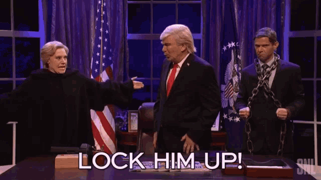Donald Trump Lock Him Up GIF