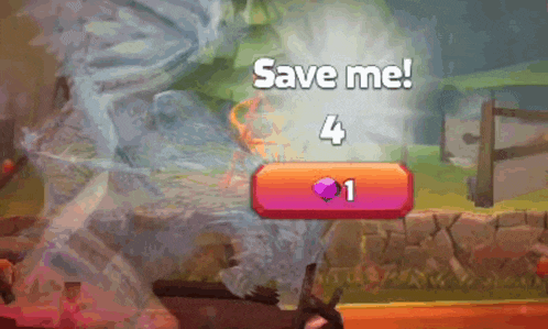 a screenshot of a game that says save me on it