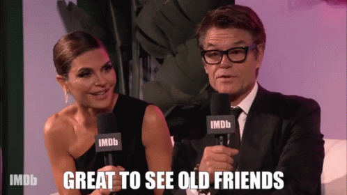 Great To See Old Friends Friends GIF - Great To See Old Friends Old Friends Great To See GIFs