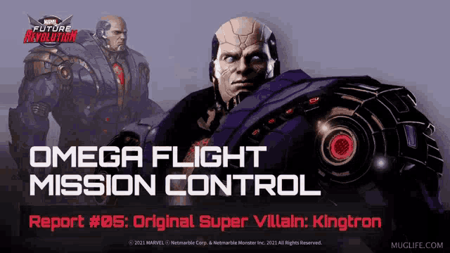 omega flight mission control report # 05 original super villain : kingtron