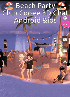 a beach party club cooee 3d chat android and ios