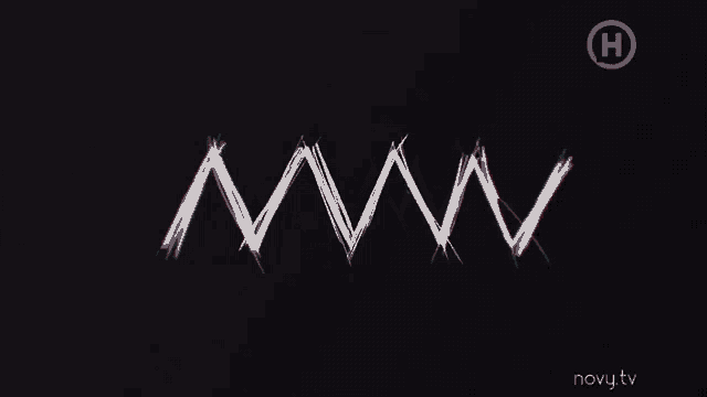 the word www is on a black background with a logo for novy tv
