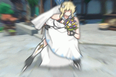 a bride in a wedding dress is being carried by a man