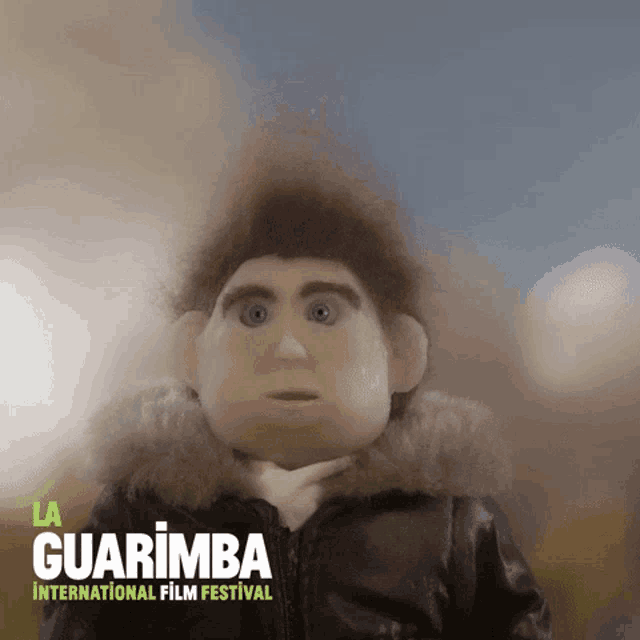 a poster for la guarimba international film festival shows a puppet
