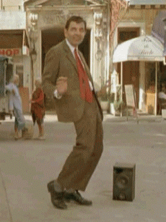 Nerd Dance GIF - Lol Mr Bean Dance GIFs