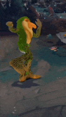 a painting of a monkey with a green cape on
