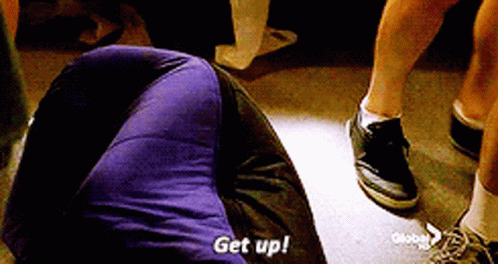 Glee Finn Hudson GIF - Glee Finn Hudson Get Up GIFs